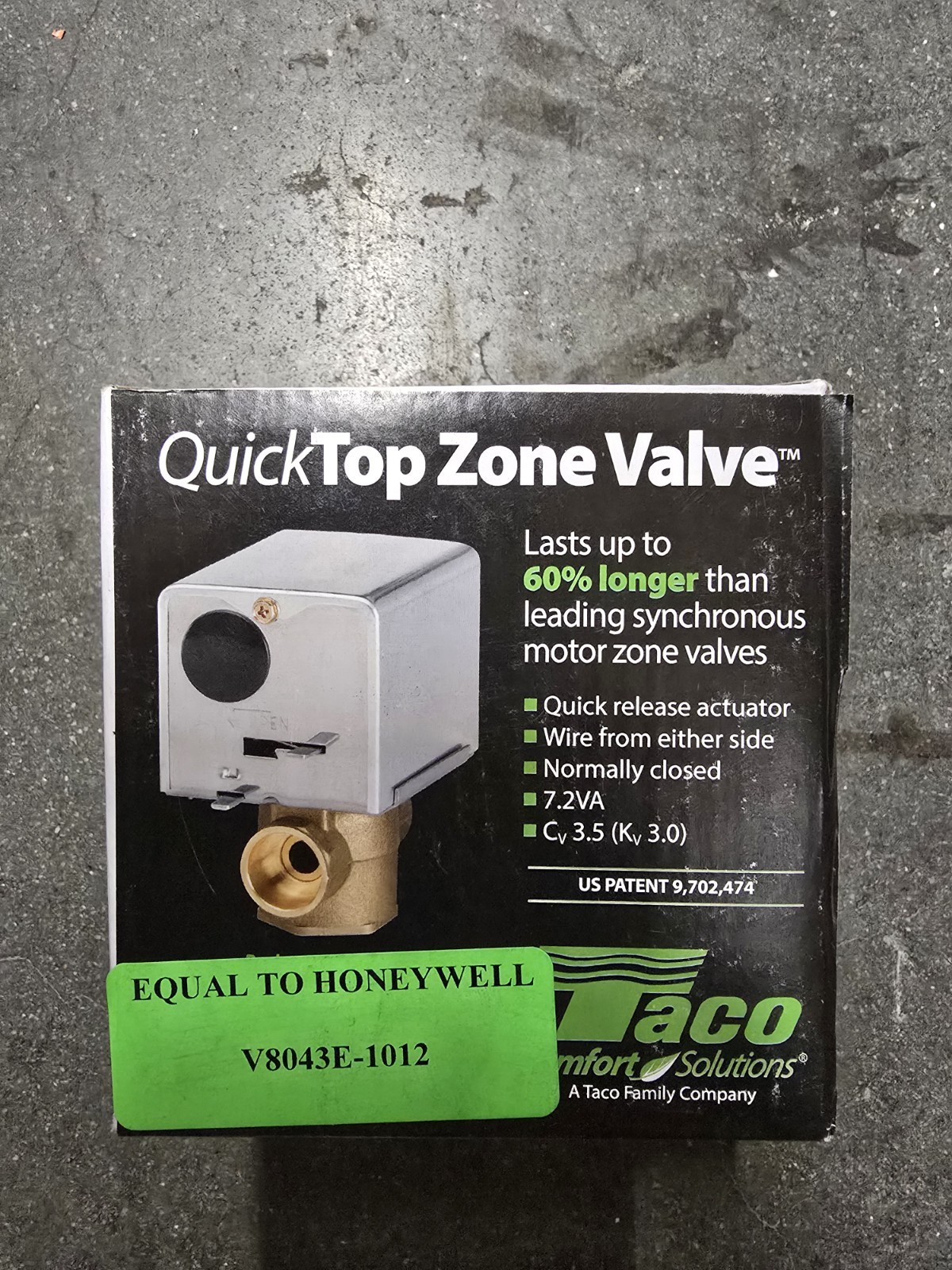 Taco 3/4 in. Quicktop Zone Valve QT075C2-S1 – BRAND NEW IN BOX – FREE SHIPPING