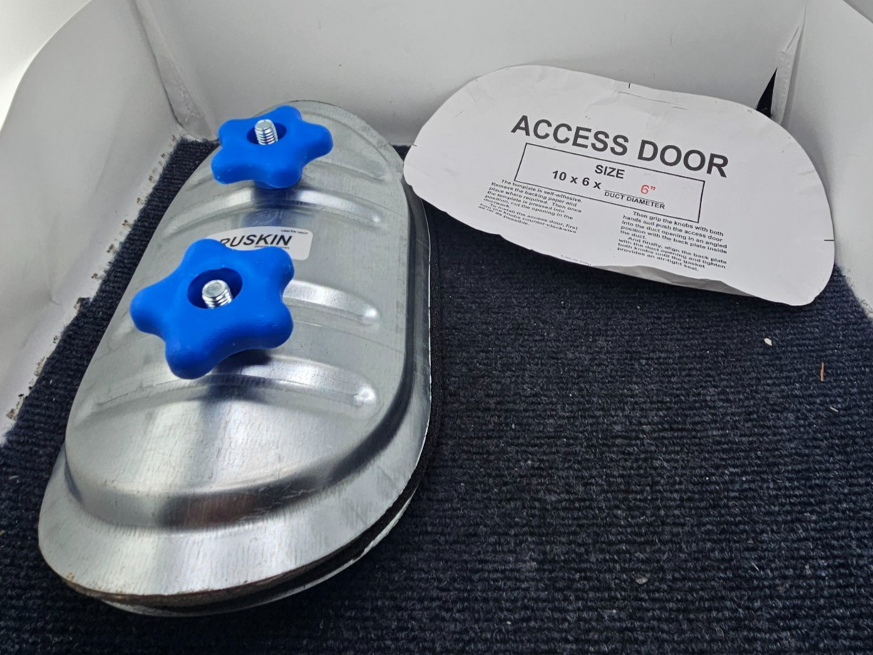 Ruskin Damper & Louver 146017: 10x6x6 Duct Access Door Round Duct Access Door