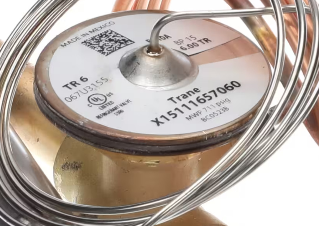 Trane X15111657060 Thermal Expansion Valve/TXV, 6 Ton, 3/8″ In, 1/2″ Out, R410A
