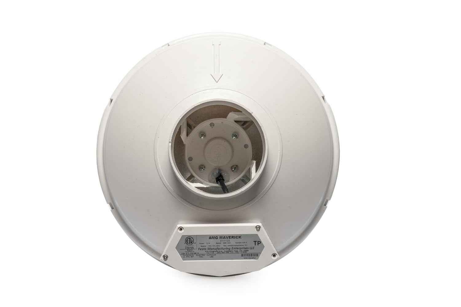 Festa AMG Maverick Radon Fan – Quiet and Energy Efficient 260 CFM