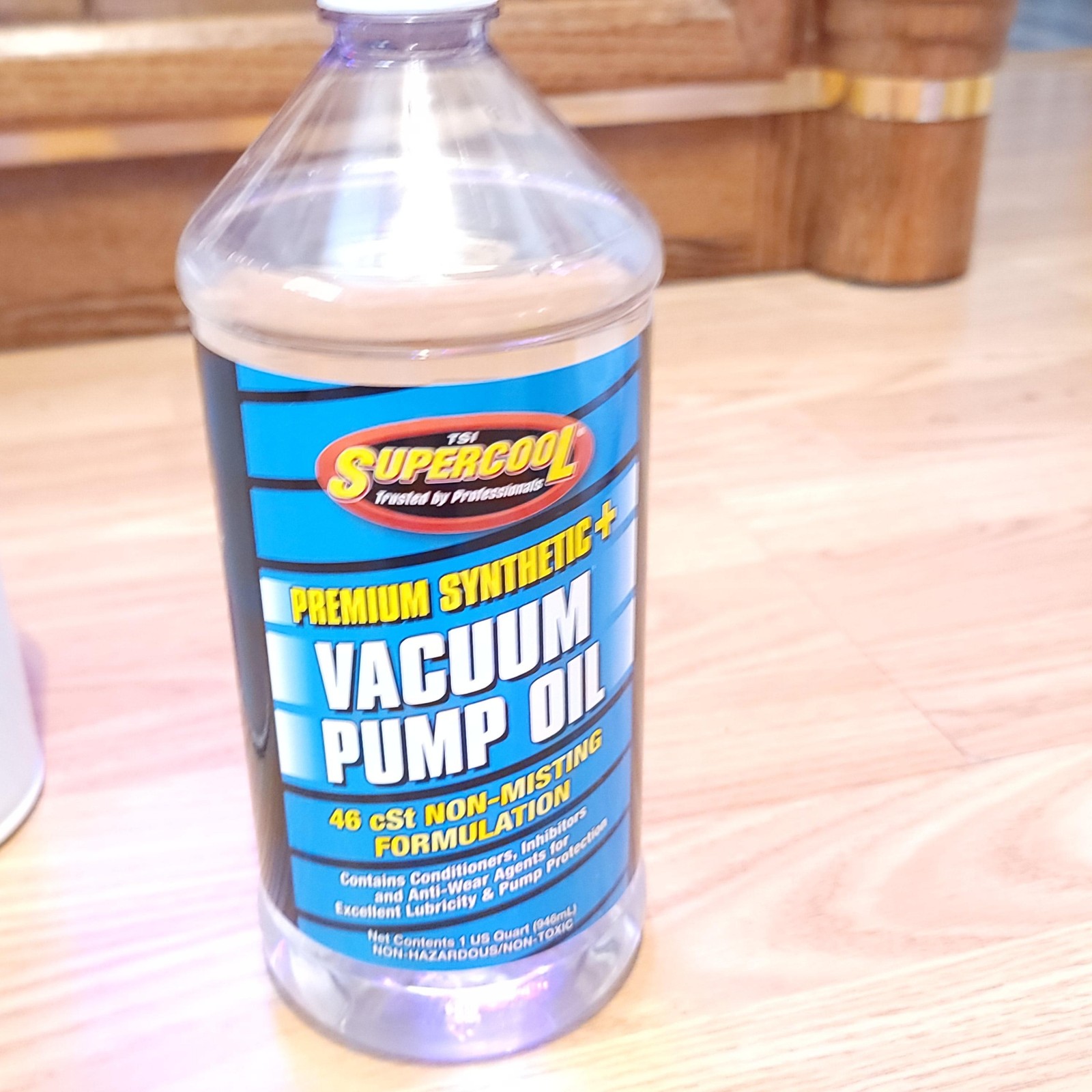 TSI Supercool Premium Synthetic+ Vacuum Pump Oil 46 cSt 1 Qt Non-Misting HVAC