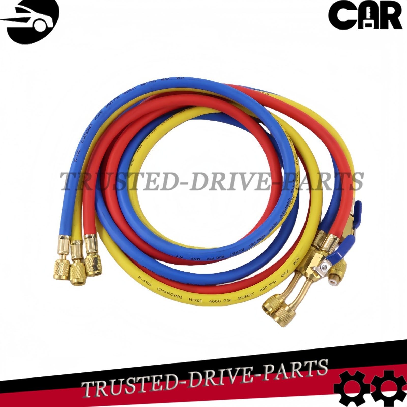 For Plus II 1/4″ Charging Hose Set 72″ Compact Ball (Pack of 3)