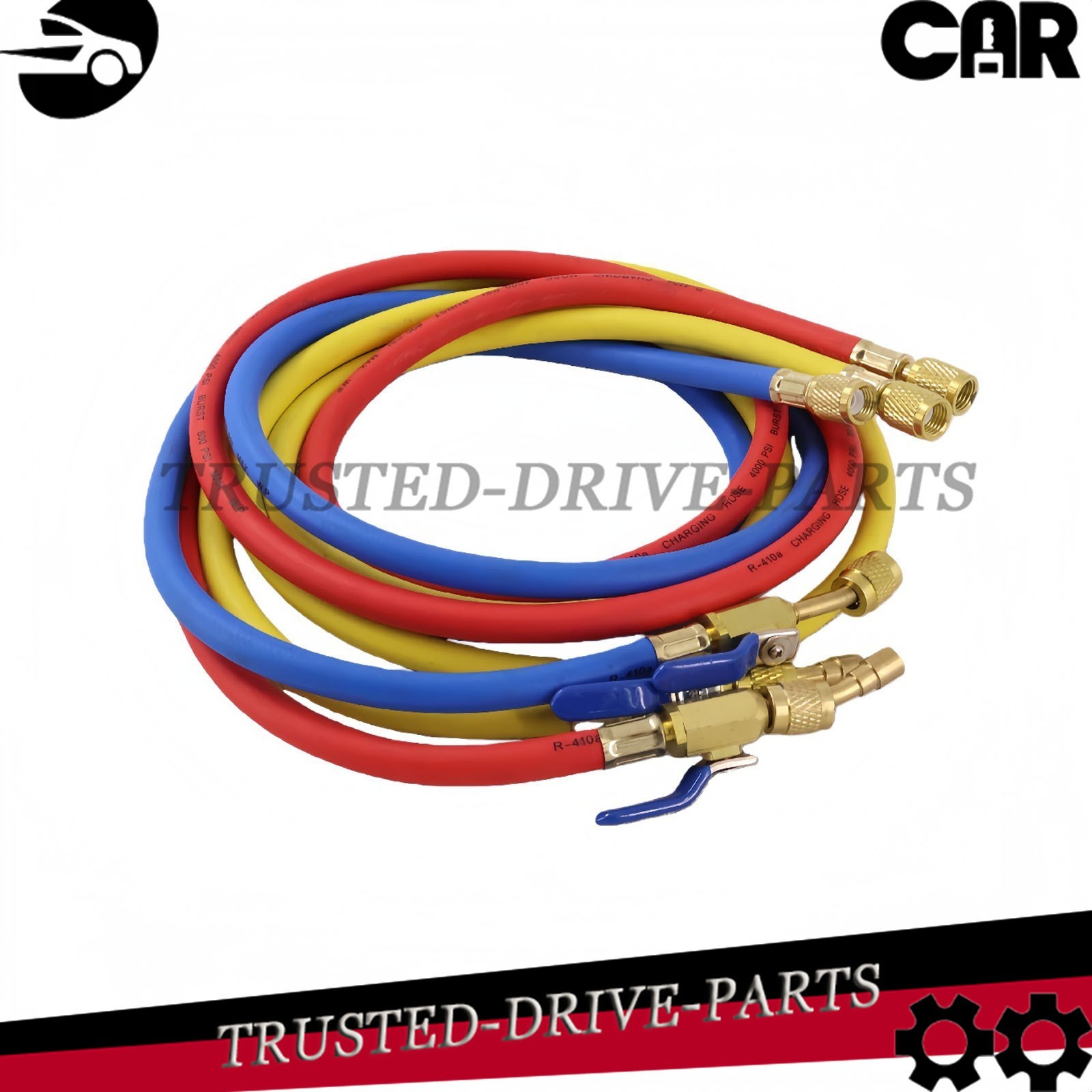 For Plus II 1/4″ Charging Hose Set 72″ Compact Ball (Pack of 3)