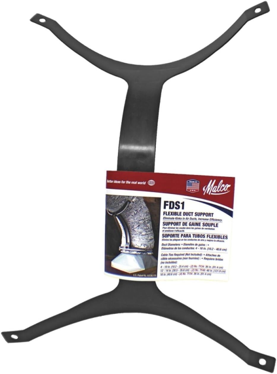 Malco FDS1 Flexible Duct Support for 4 -16″ Duct Size – Elbow Support.