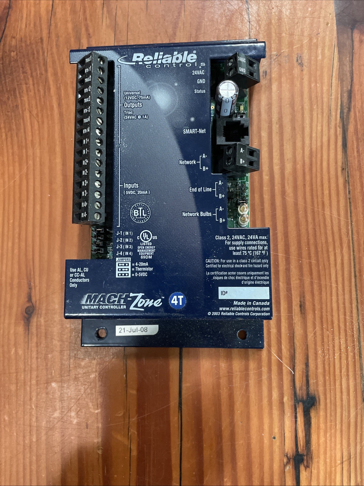 Reliable Controls – Mach-Zone 4T controller