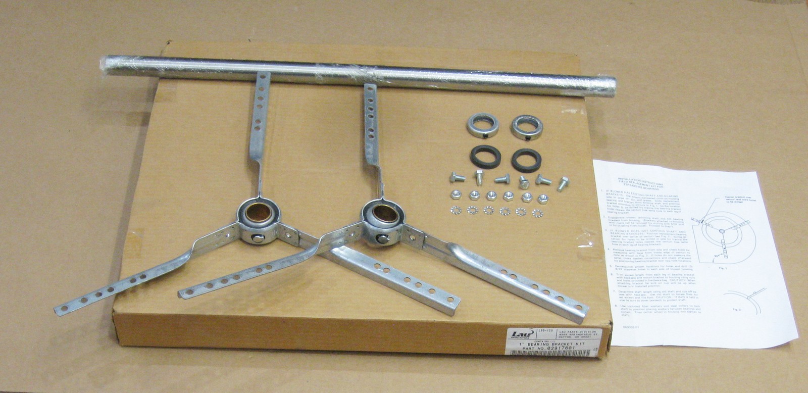 029176-01 Lau Spider Sleeve Bearing Bracket Kit 1″ x 25″ x 1HP Max