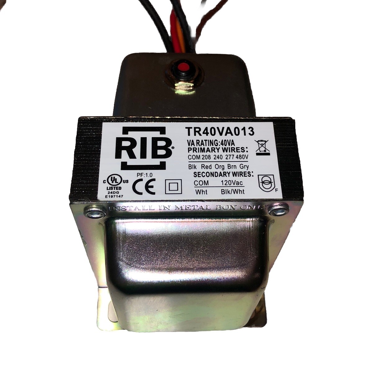 RIB TR40VA013 Transformer 40 VA 120 Vac