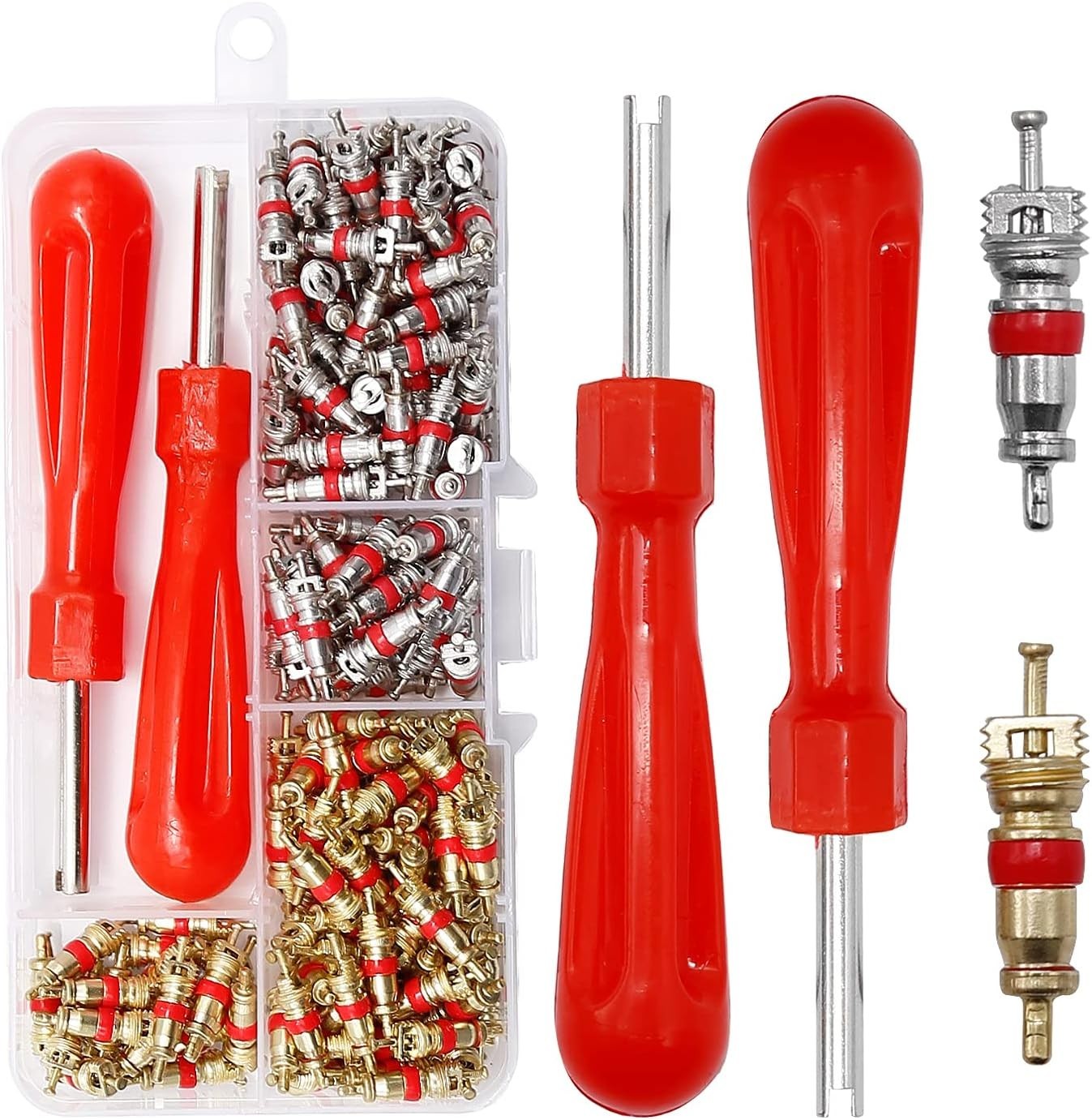 242-Piece AC Valve Core Kit & Tools for Reliable Auto Air Conditioning Repair
