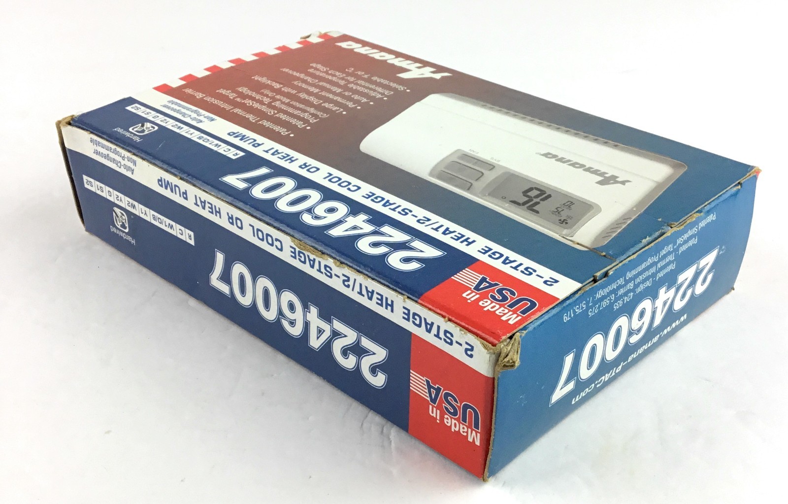 Amana 2246007 Non Programmable Thermostat 2 Stage Heat 2 Stage Cool Or Heat Pump