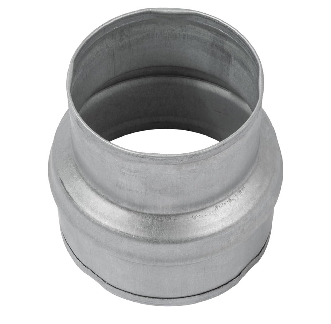 HVAC 3″ to 4″ Inch Round Duct Reducer – Galvanized Steel Pipe Increaser