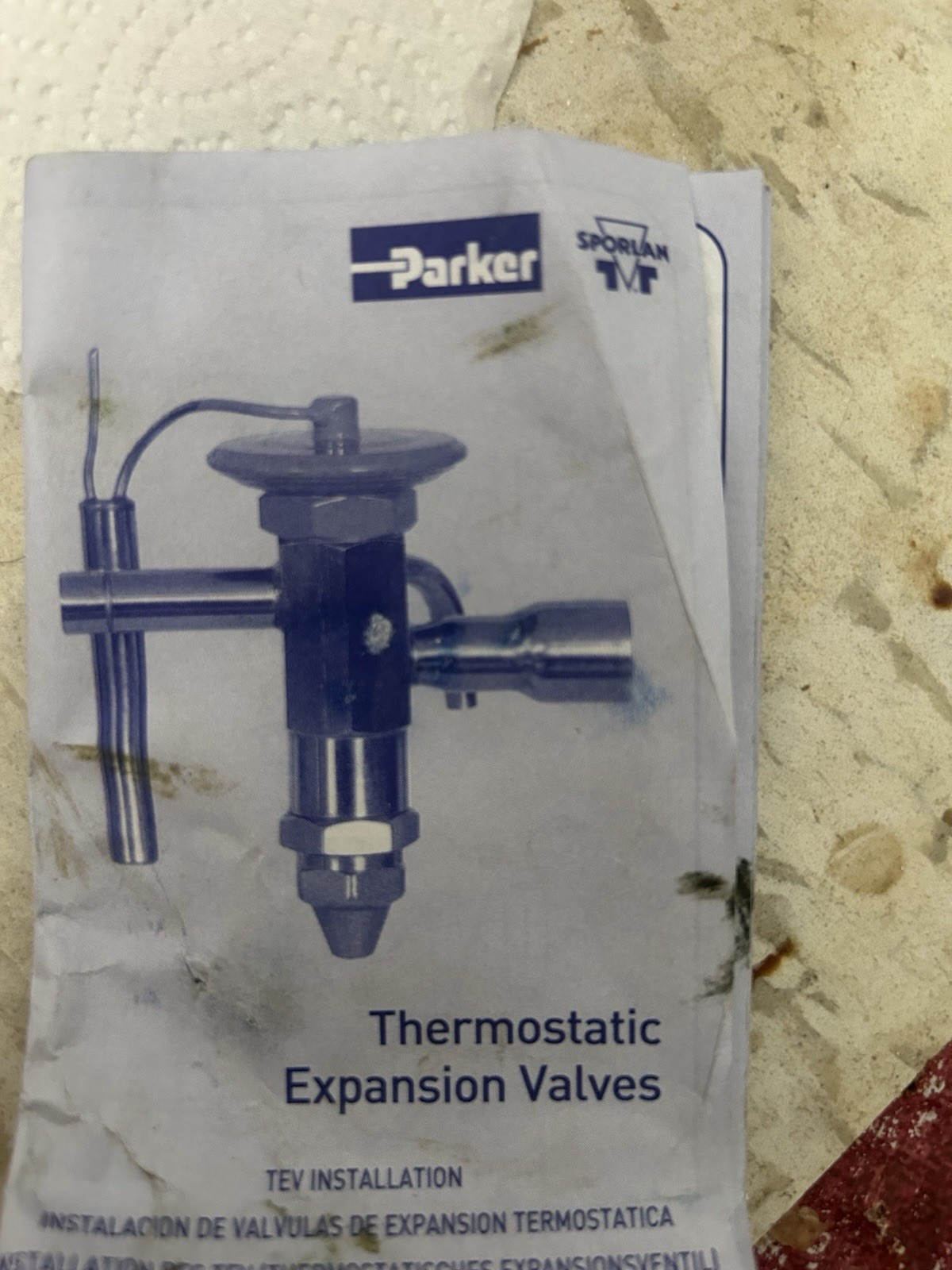 Sporlan ERZE-6-GA Expansion Valve Brass Copper R-410A 1/2×5/8 ODF 60″ Tube