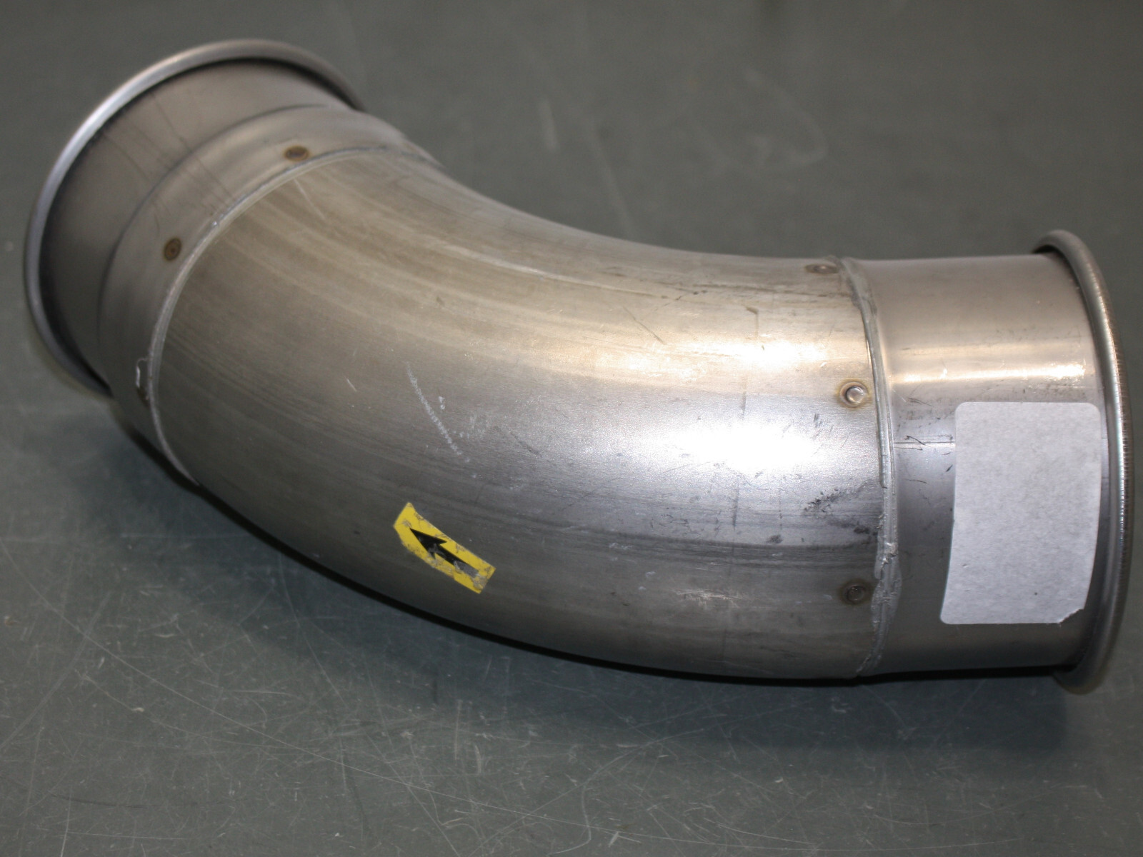 Nordfab 60° Elbow 8010003648, 4″ Duct, Stainless Steel, QF Quick Fitting