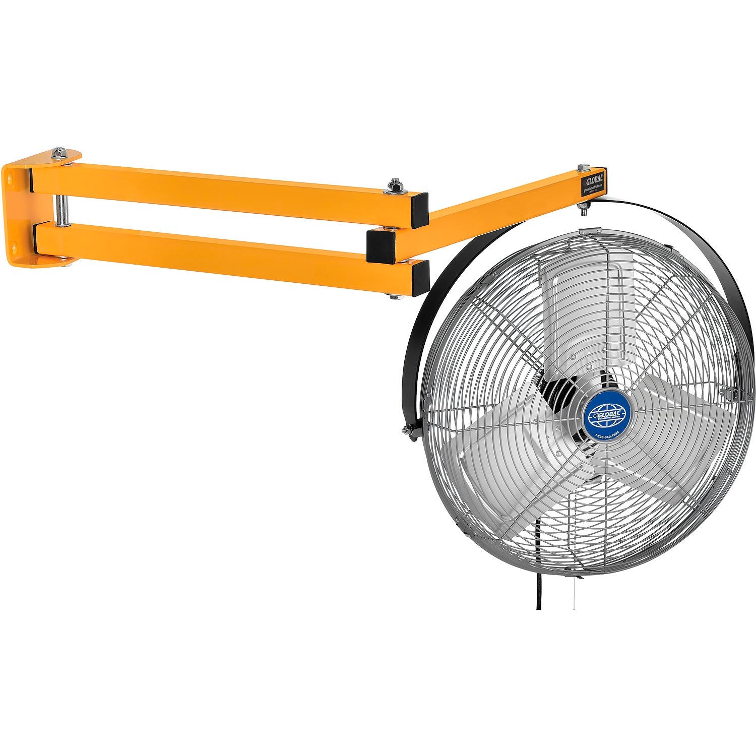 Global Industrial 18″ Double Arm Loading Dock Fan 3000 CFM 120V