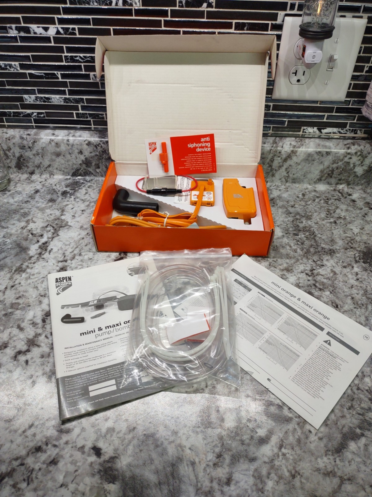 RECTORSEAL Aspen Pumps 83909 Mini Orange Pump Kit -New Open Box-