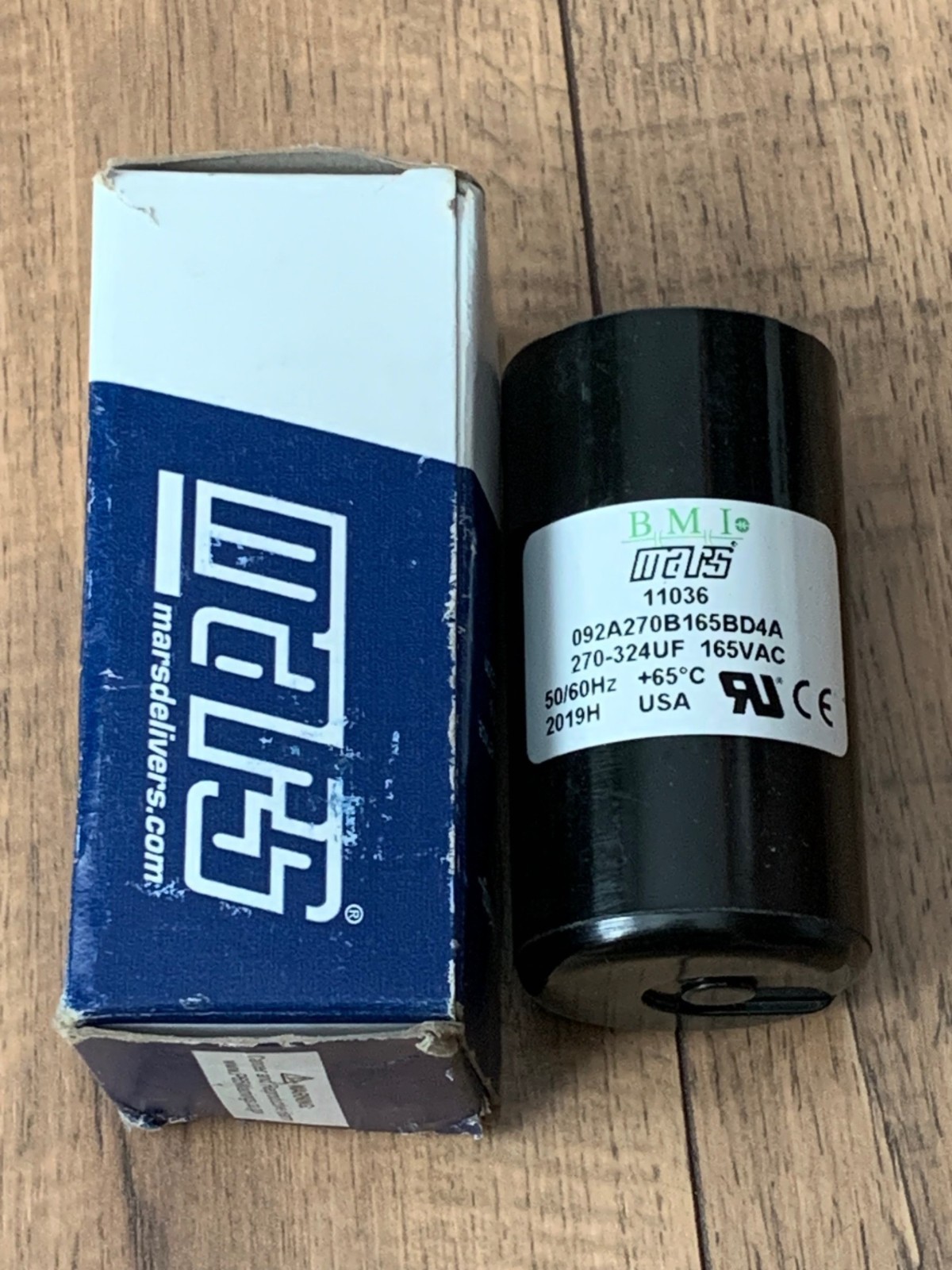 Mars 11036 Motor Start Capacitor 270-324 MFD 165 Vac