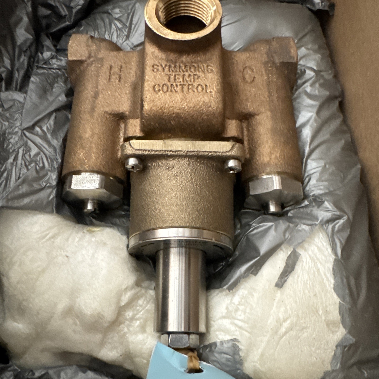 Symmons 7-400 Thermostatic Mixing Valve 3/4″ Brass 150 PSI FNPT