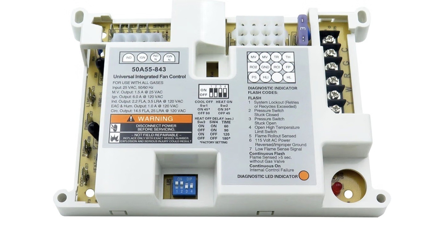 50A55-843 Furnace Control Circuit Board OEM PREMIUM Replacement White Rodgers