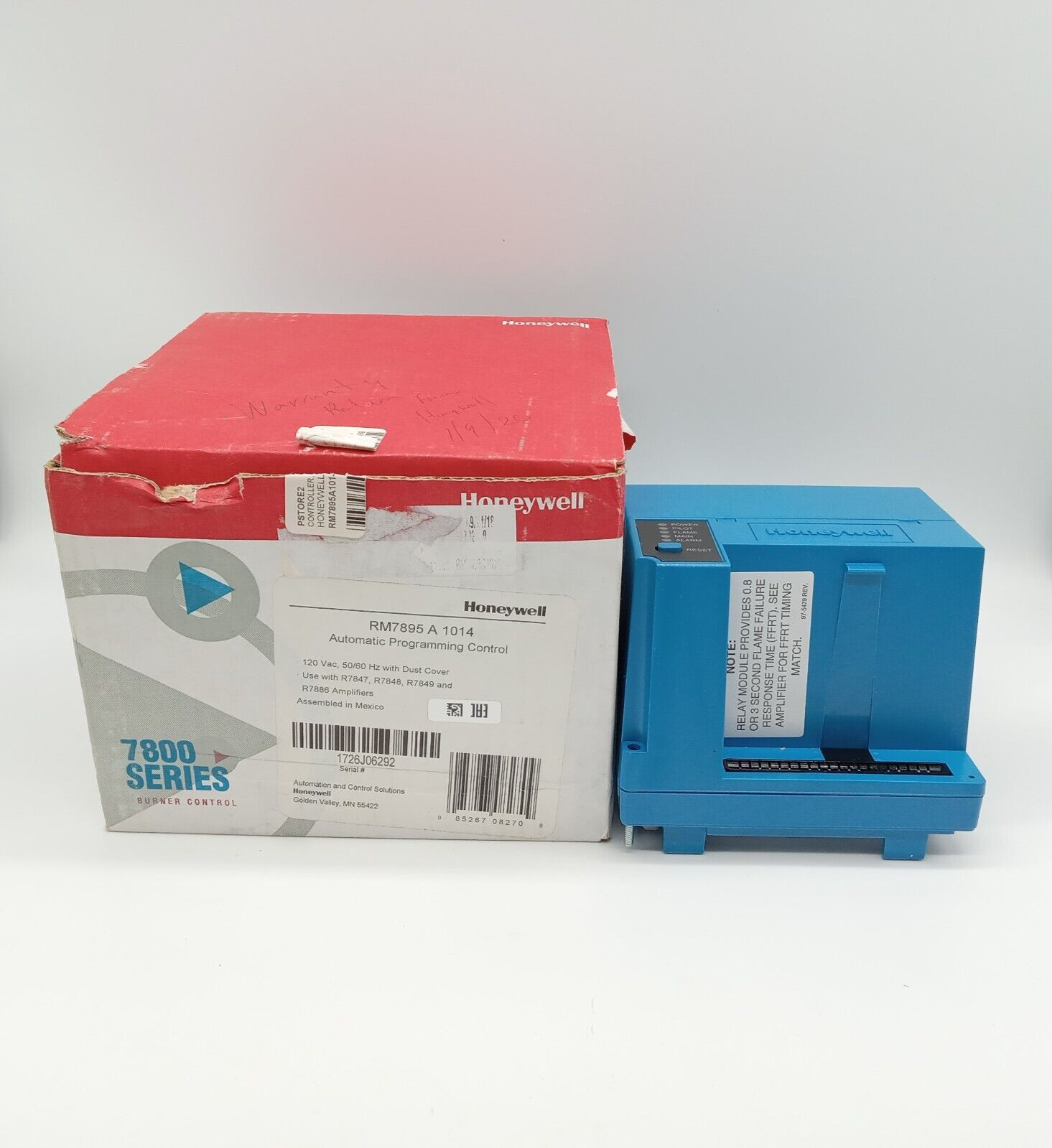 Honeywell RM7895A-1014 Burner Control