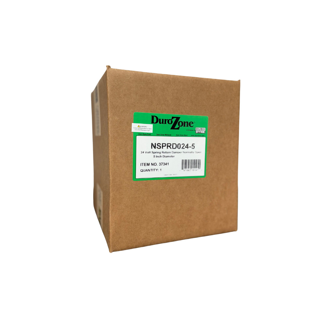 5″ DuroZone HVAC Motorized Electric Zone Control 24ac Power Damper Dampner NSPRD