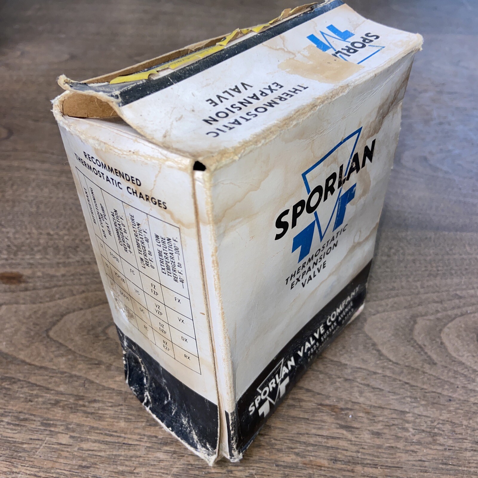 SPORLAN PFE -8-CP60 Thermostatic Expansion Valve NOS NIB A/C REFRIG 5/8 & 7/8