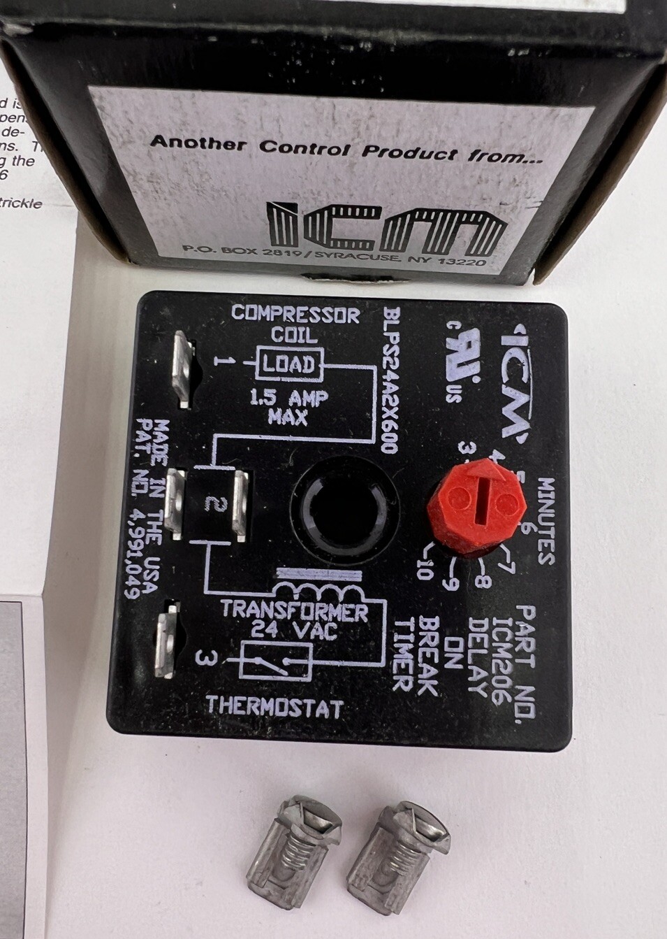 ICM206B Time Delay Relay 18-30V AC HVAC Control Timer