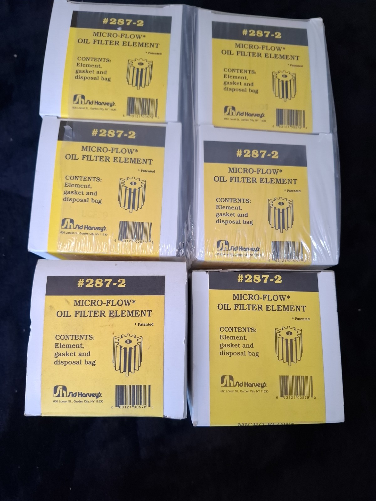 New Sid HarveyS 287-2 Micro Flow Oil Filter Element”Mitco” Replaces 92p, PF200