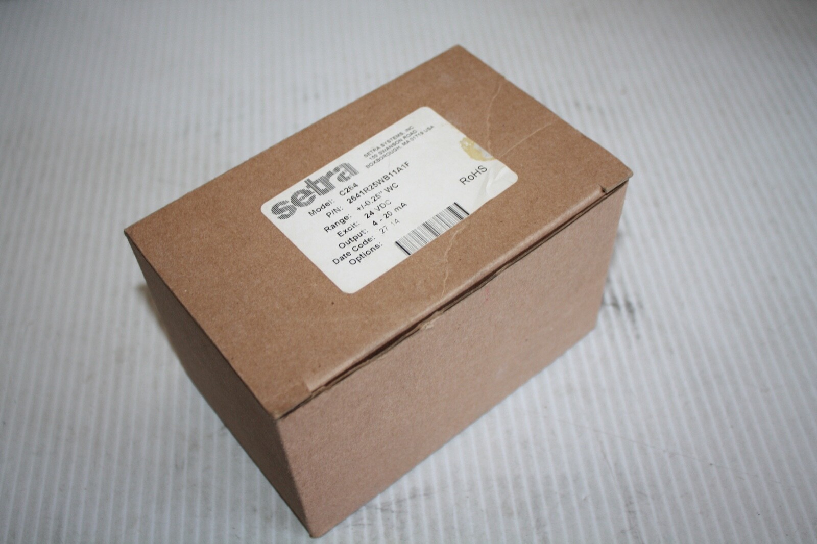 SETRA 2641R25WB11A1F DIFFERENTIAL PRESSURE TRANSMITTER 264 SERIES