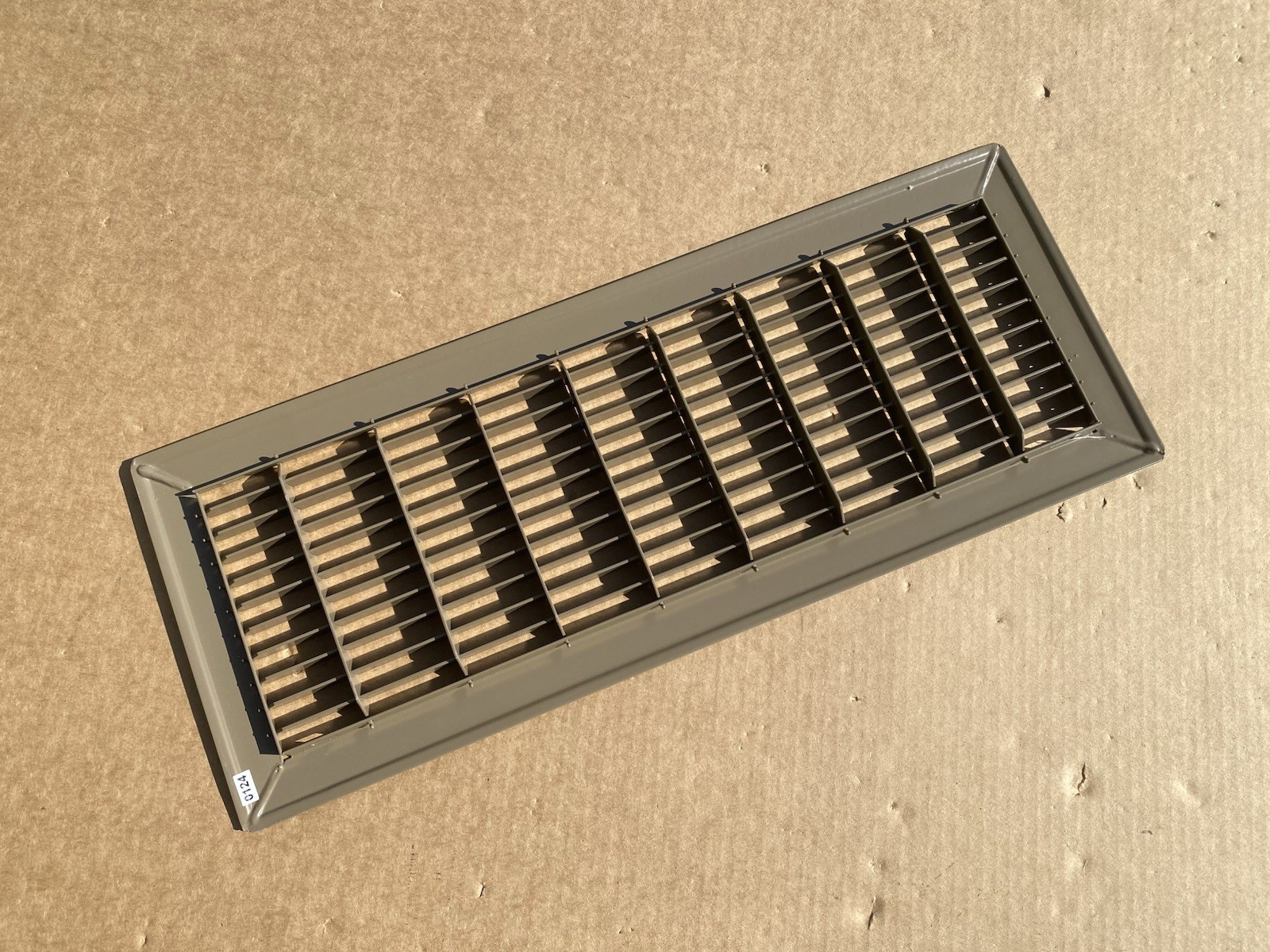 HVAC 4″ X 8″ or 8″ X 4″ Heavy Duty Walkable Floor Grille Fixed Blades Brown