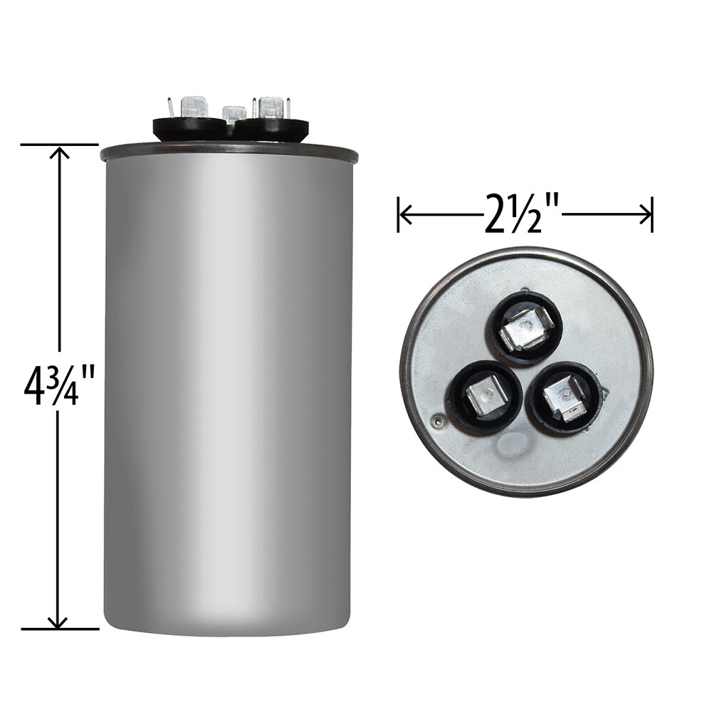 OEM Capcom Capacitor 50/12.5 uf MFD 440 volt Replaces Trane GE CPT657 CPT00657