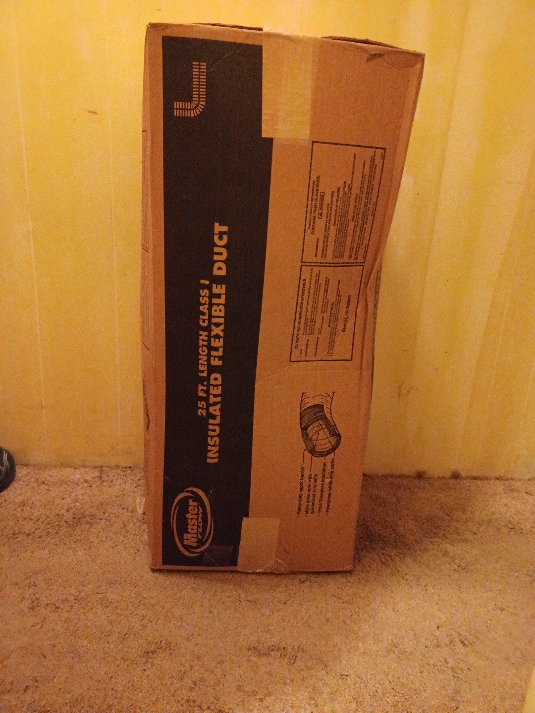 Master Flow 8 in x 25 Ft Flexible Duct R8 Heavy Duty Insulated Reflective Jacket