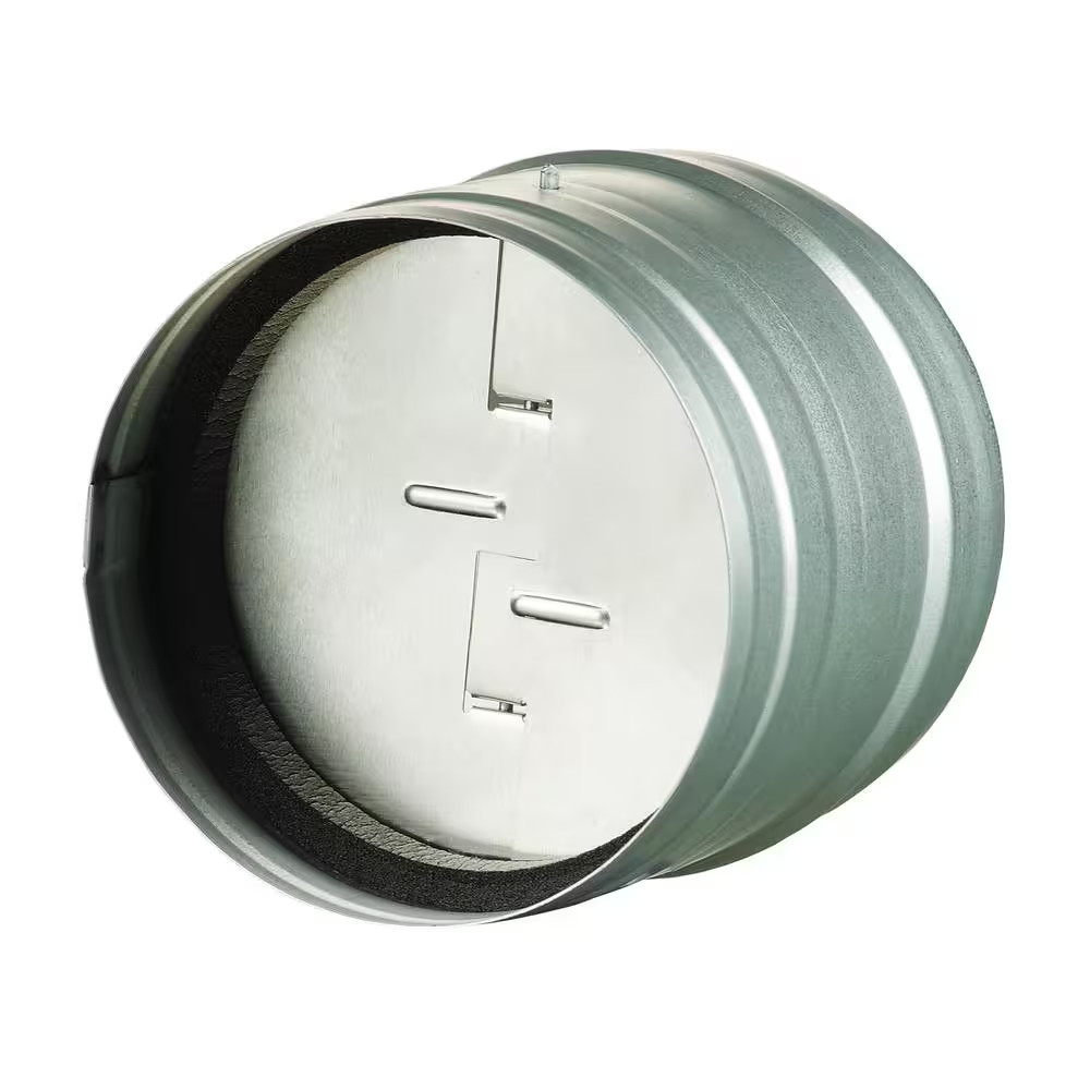 6 In. Galvanized Back-Draft Damper with Rubber Seal Free Shipping (NEW)