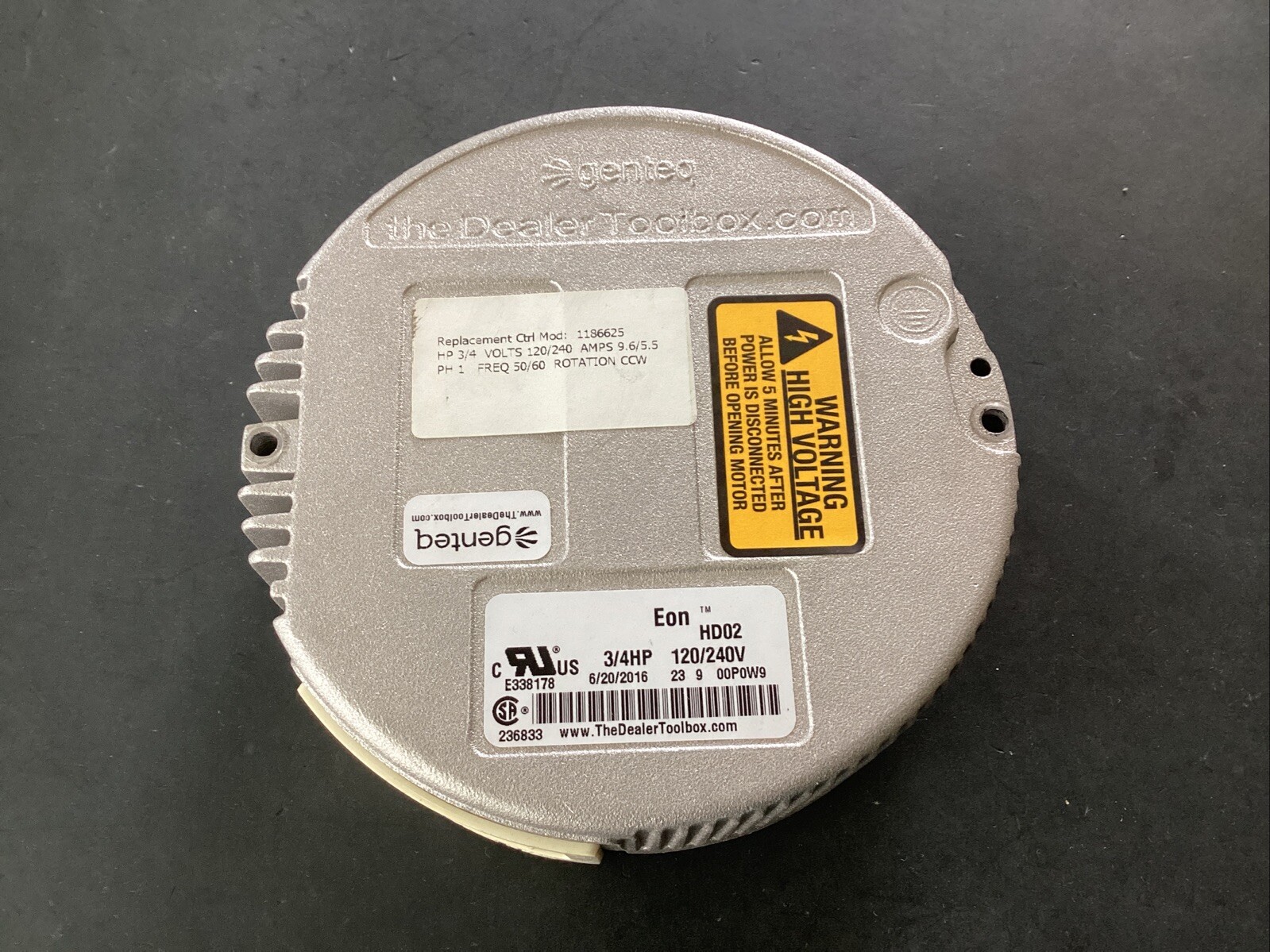 NEW OEM Genteq Eon HD02 3/4HP Blower Motor Module 6/20/16 1186625