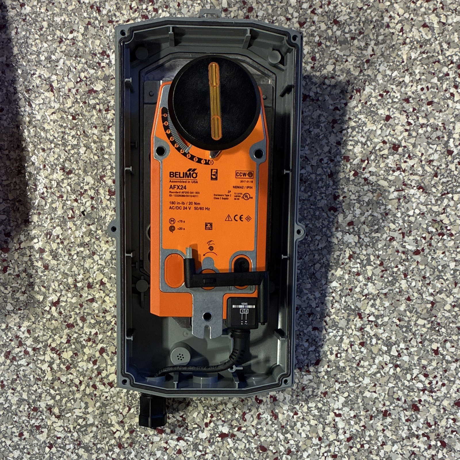Belimo AFX24 with enclosure Damper Actuator Corded Electric 24V AC/DC 180 in-lb