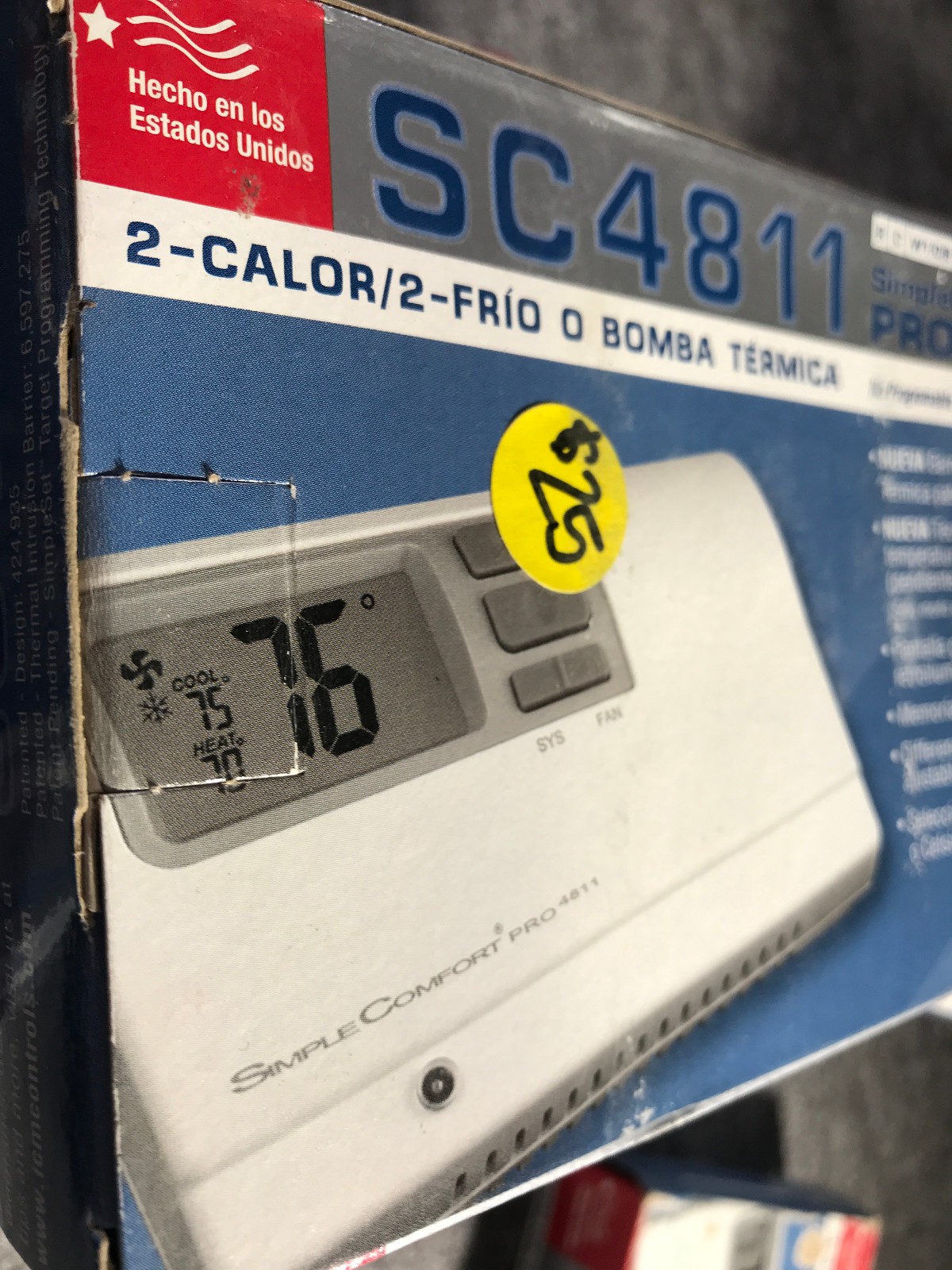 8X Simple Comfort Pro ICM SC4811 2 STORAGE HEAT/ 2 STAGE COOL THERMOSTATS