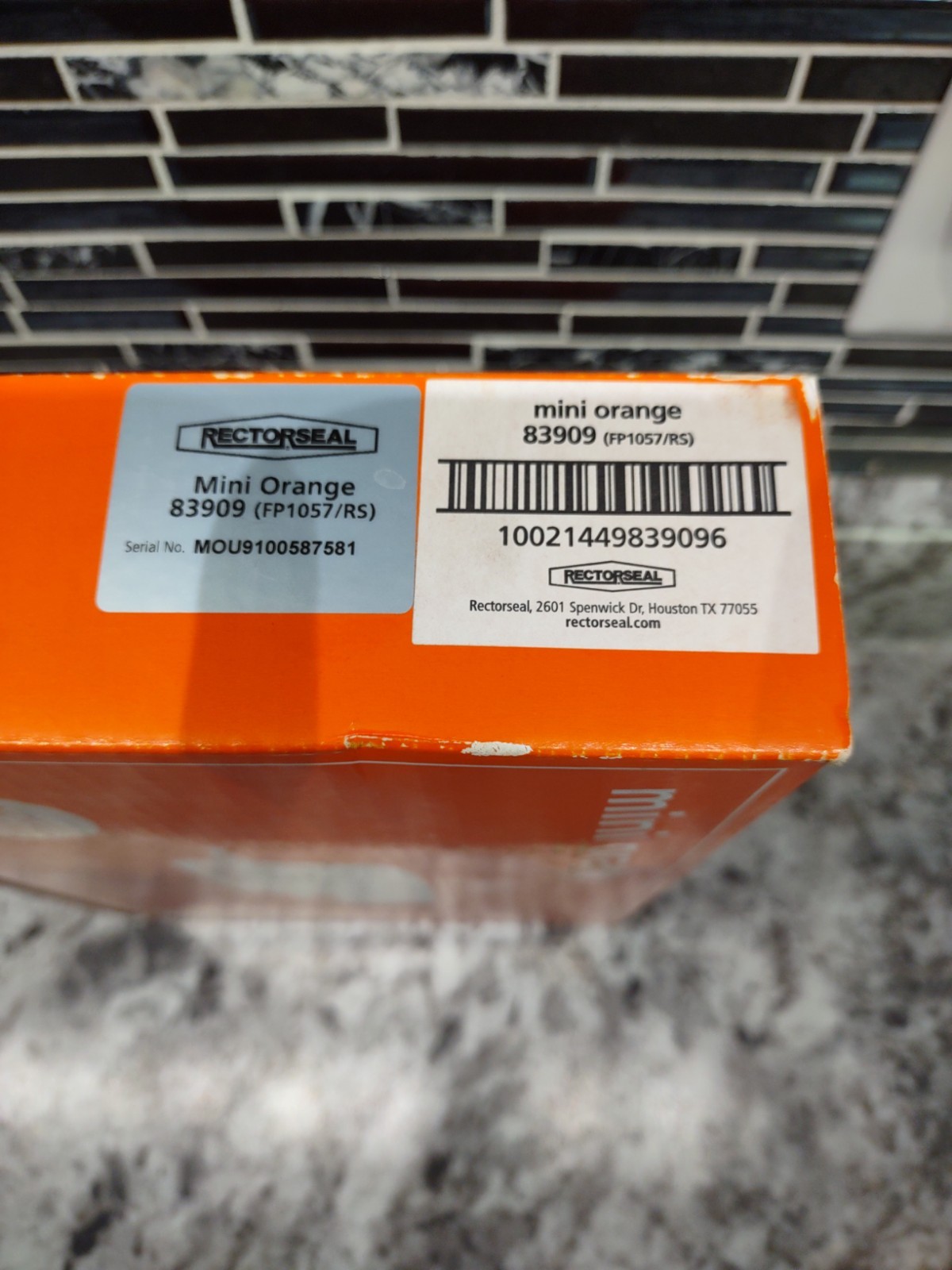RECTORSEAL Aspen Pumps 83909 Mini Orange Pump Kit -New Open Box-