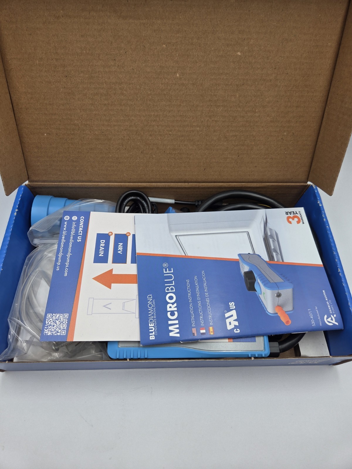 Blue Diamond MicroBlue X86-003 Condensate Removal Pump W/ Reservoir