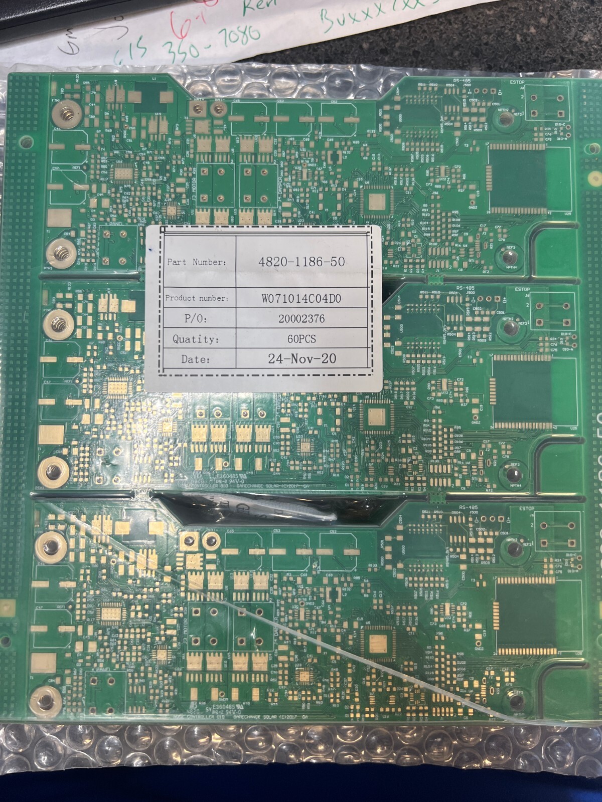 Blank Node Controller 01d game change solar E360485 PCB 60 PACK FOR GOLD OR PART
