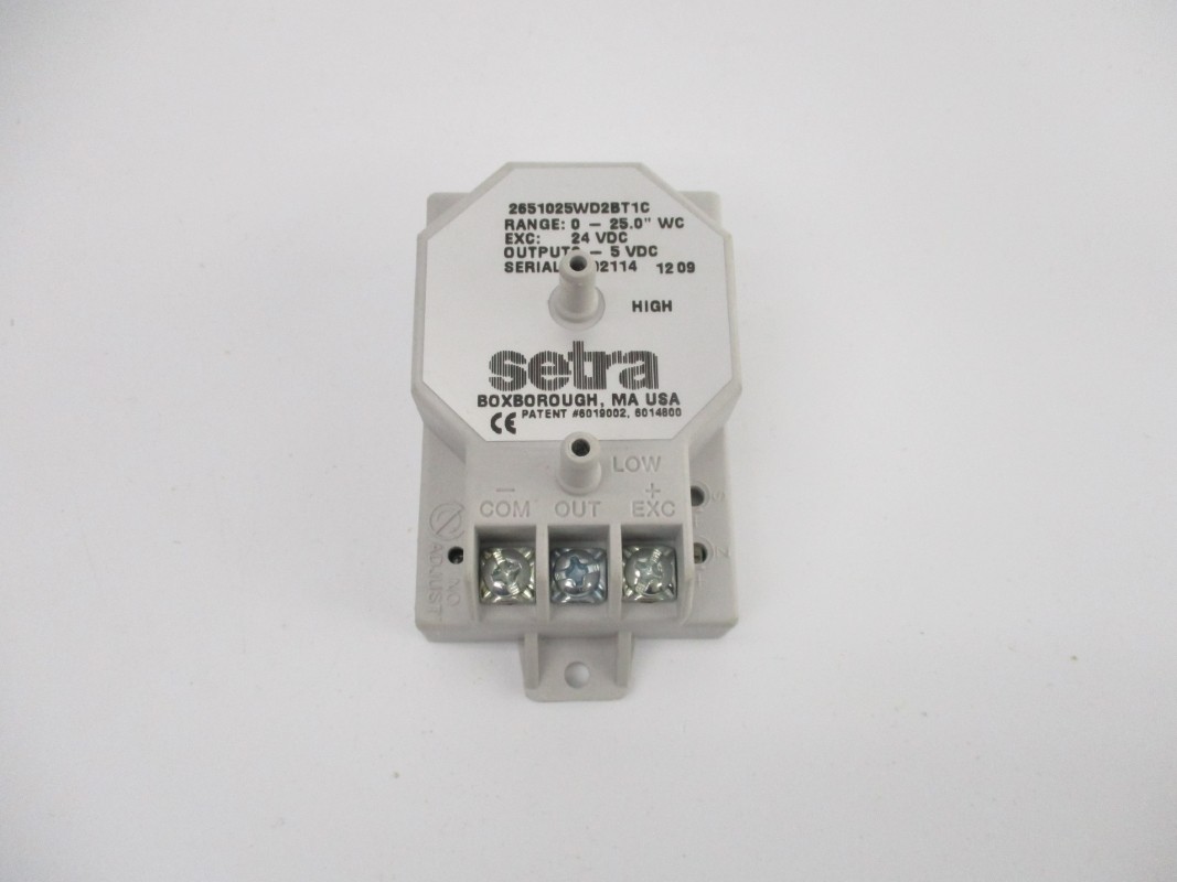 SETRA 2651025WD2BT1C 24VDC 0-25.0″WC NSMP