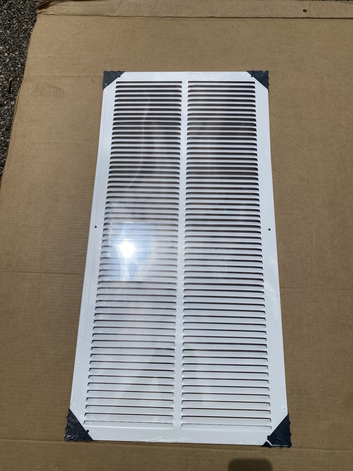 *DEFECT* 14×30 Duct Opening HVAC Steel Return Air Return Vent White 14″ x 30″