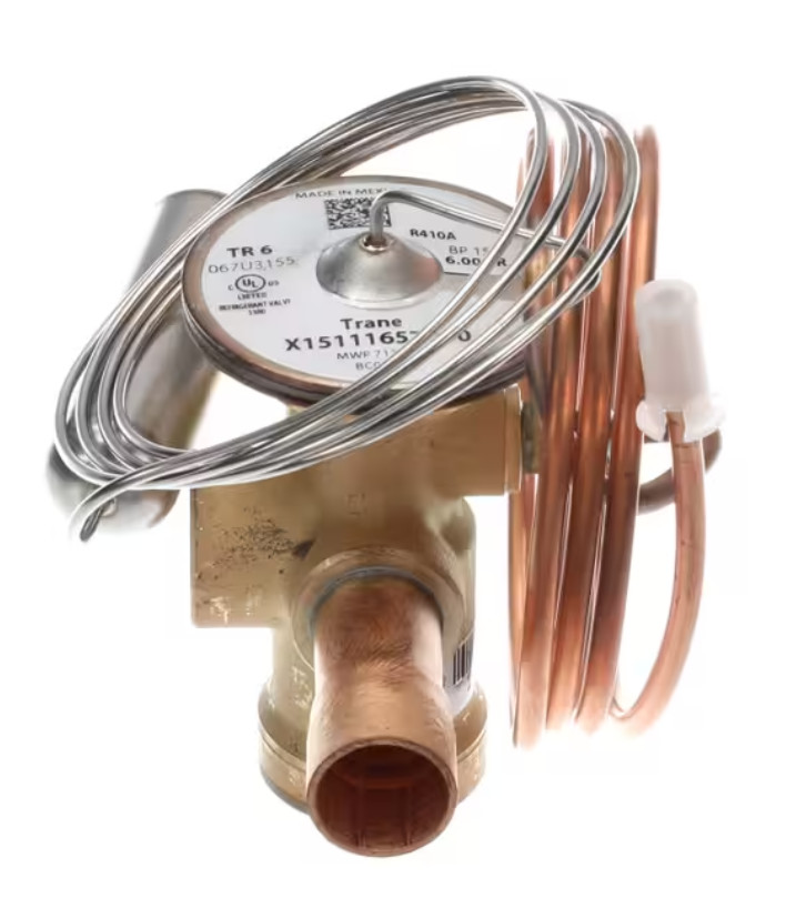Trane X15111657060 Thermal Expansion Valve/TXV, 6 Ton, 3/8″ In, 1/2″ Out, R410A