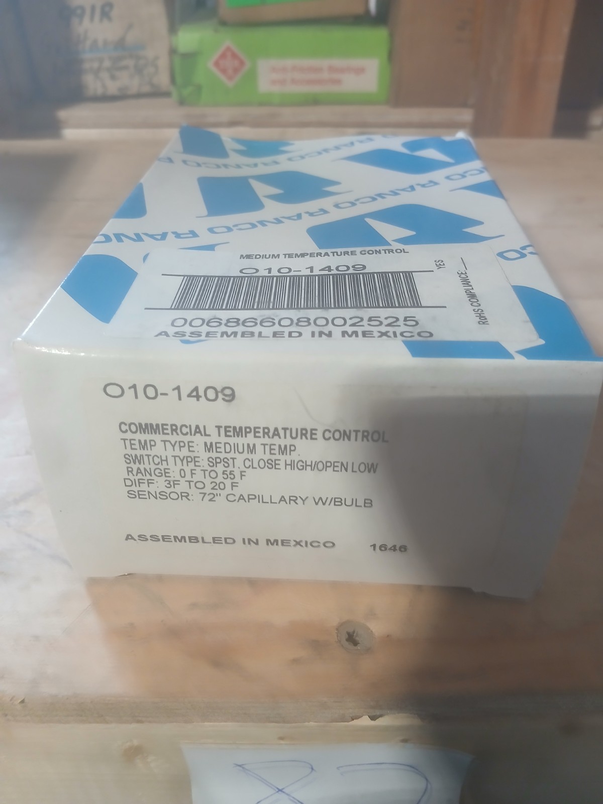 New RANCO 010-1409-070 0-55’F Temperature Control