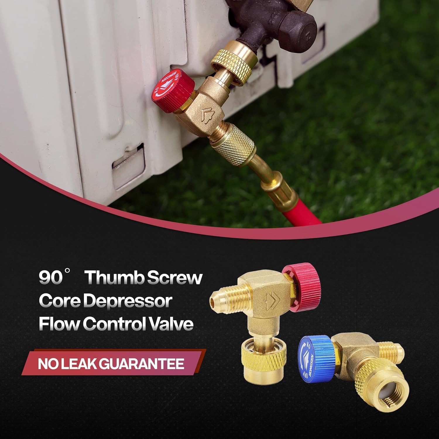 HVAC Control Valve R410a R22 R32 R404a, Refrigerant Charging Valve, Brass Cop…