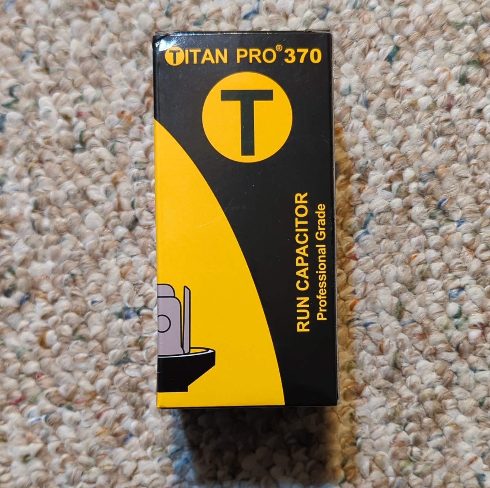 Titan Pro Motor Run Capacitor TRCD355 35+5 MFD 370 VAC Round Professional Grade