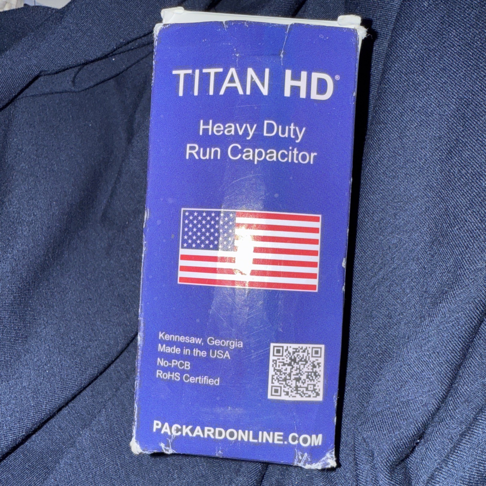 TITAN Heavy Duty Motor Dual Run Capacitor PRCFD455A 440/370V AC, 45/5 mfd NEW