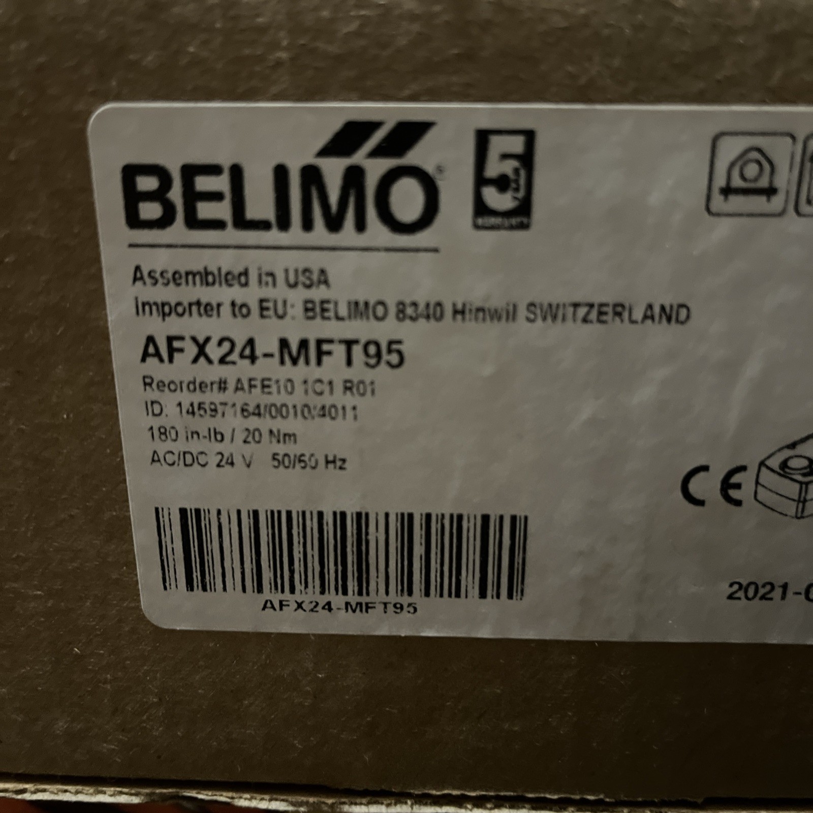 BELIMO ACTUATOR AFX24-MFT95