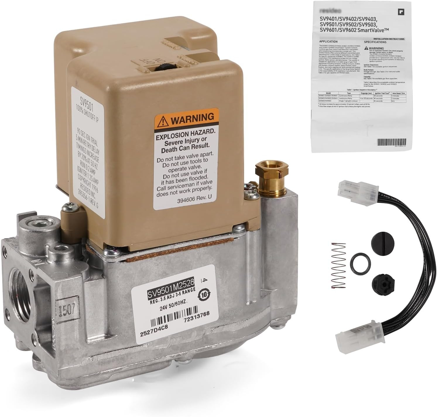 SV9501M2528 Furnace Gas Smart Valve for Honeywell SV9500 SV9501 SV9502 2024-2026