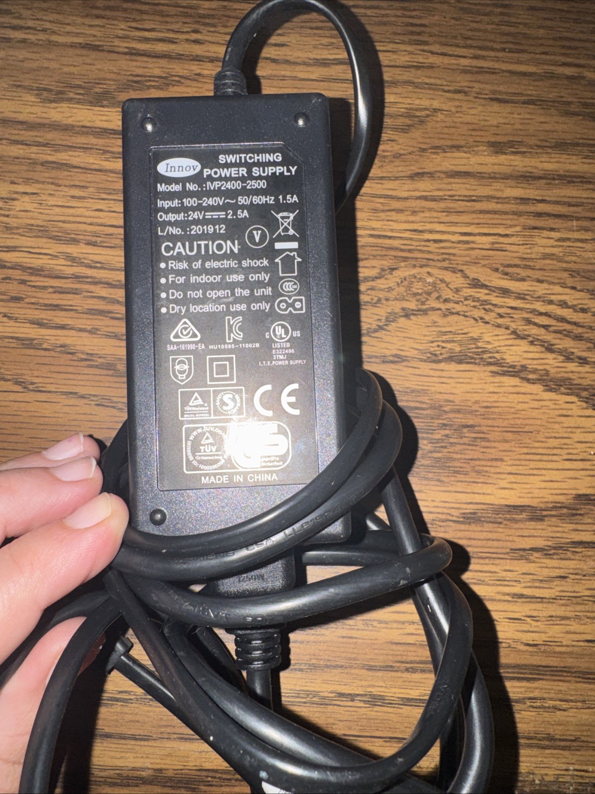 Genuine Power Supply Innov IVP2400-2500 AC Adapter 24V 2.5A 5.5*2.1MM