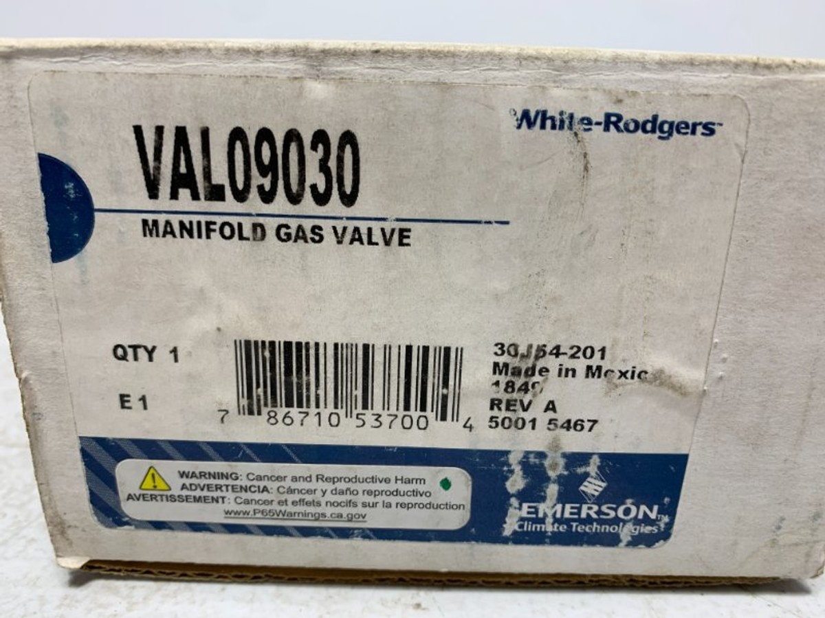 Emerson VAL09030 Manifold Gas Valve 24V 1/2″ NPT 2-Stage