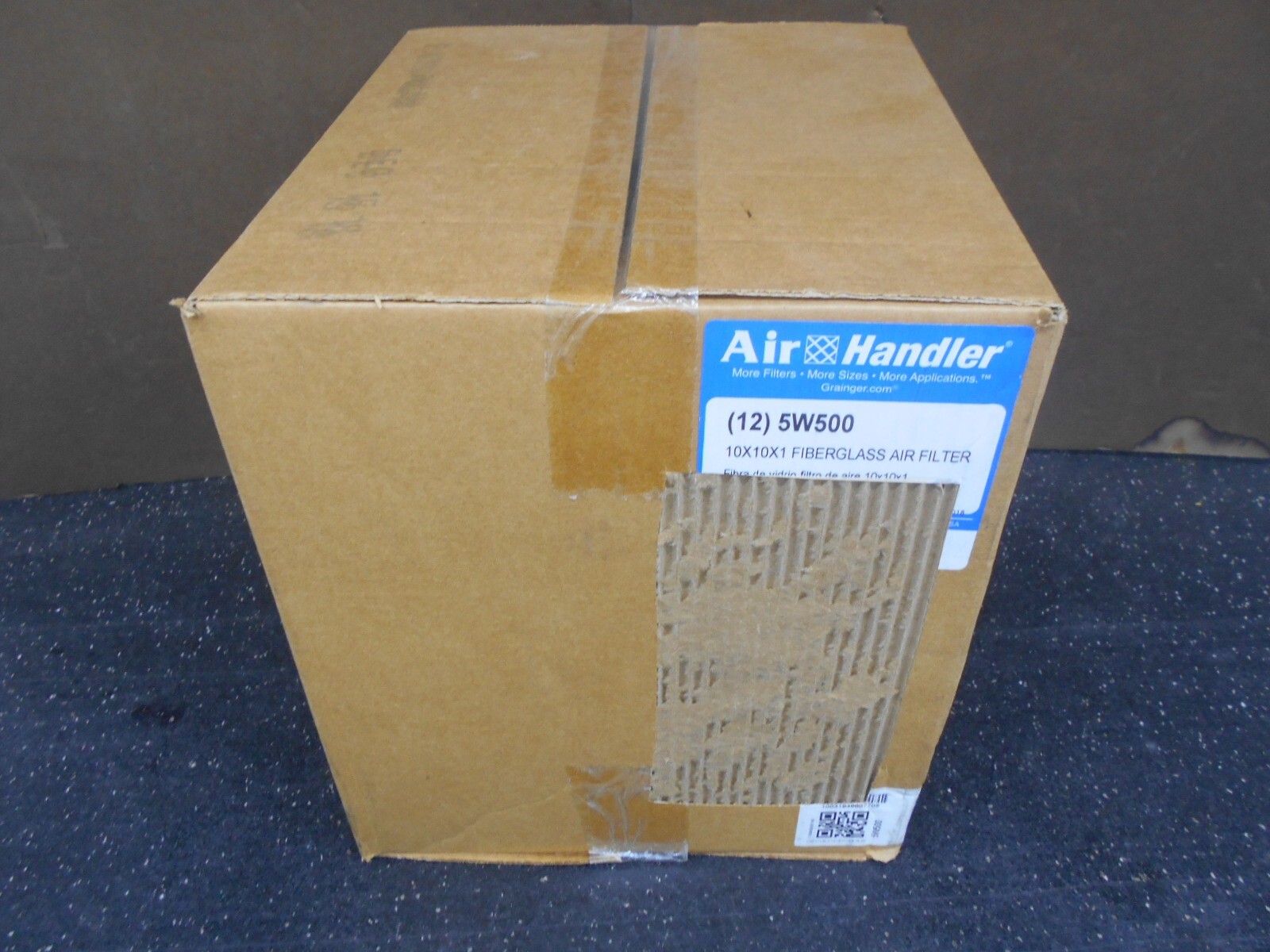 AIR HANDLER NON PLEATED AIR FILTER 5W500 10” x 10” x 1” FIBERGLASS