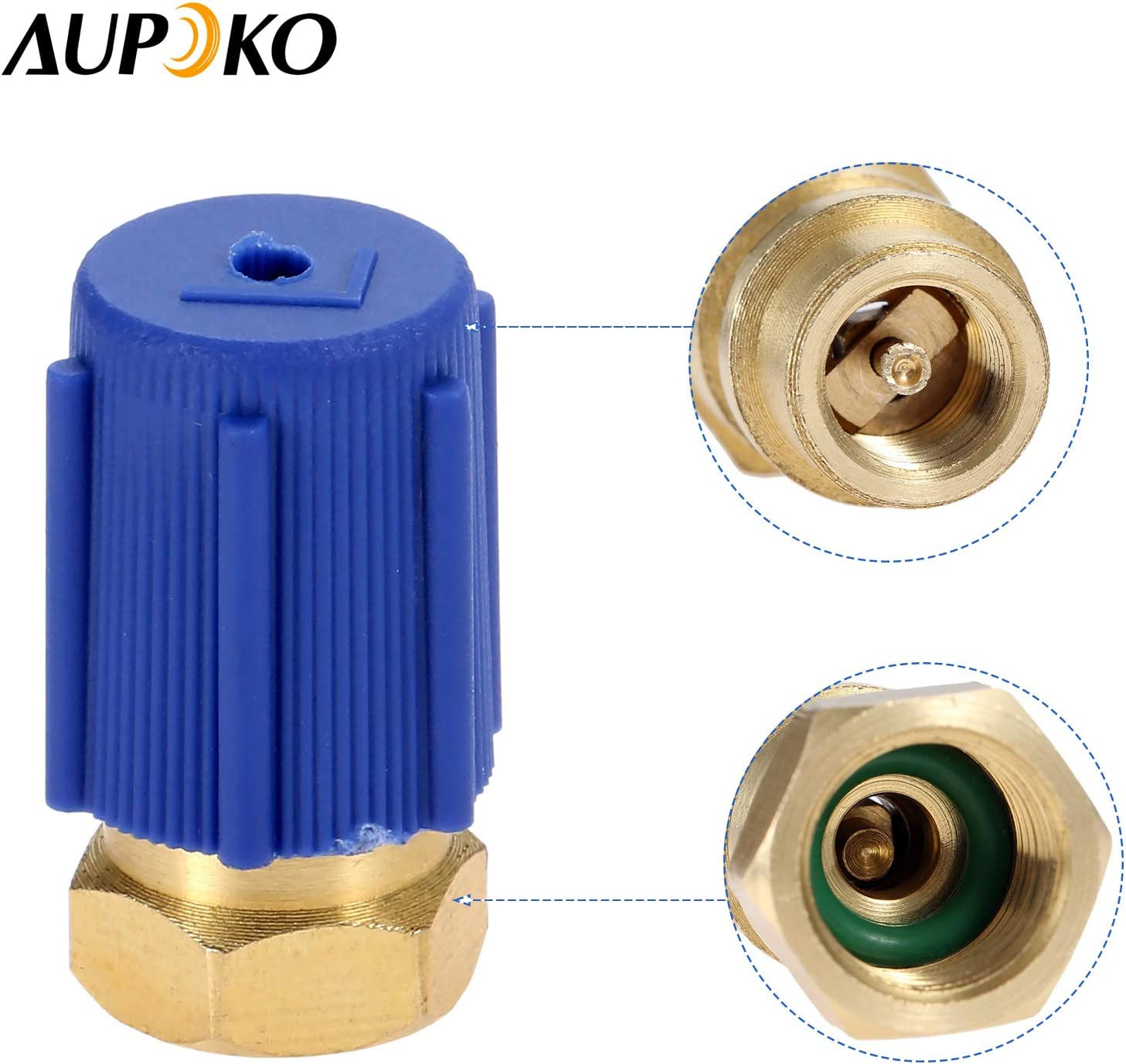 HVAC Retrofit Valve Kit A/C Line Tap Valve BPV31 R12 R22 R502 R134A Dust Cap